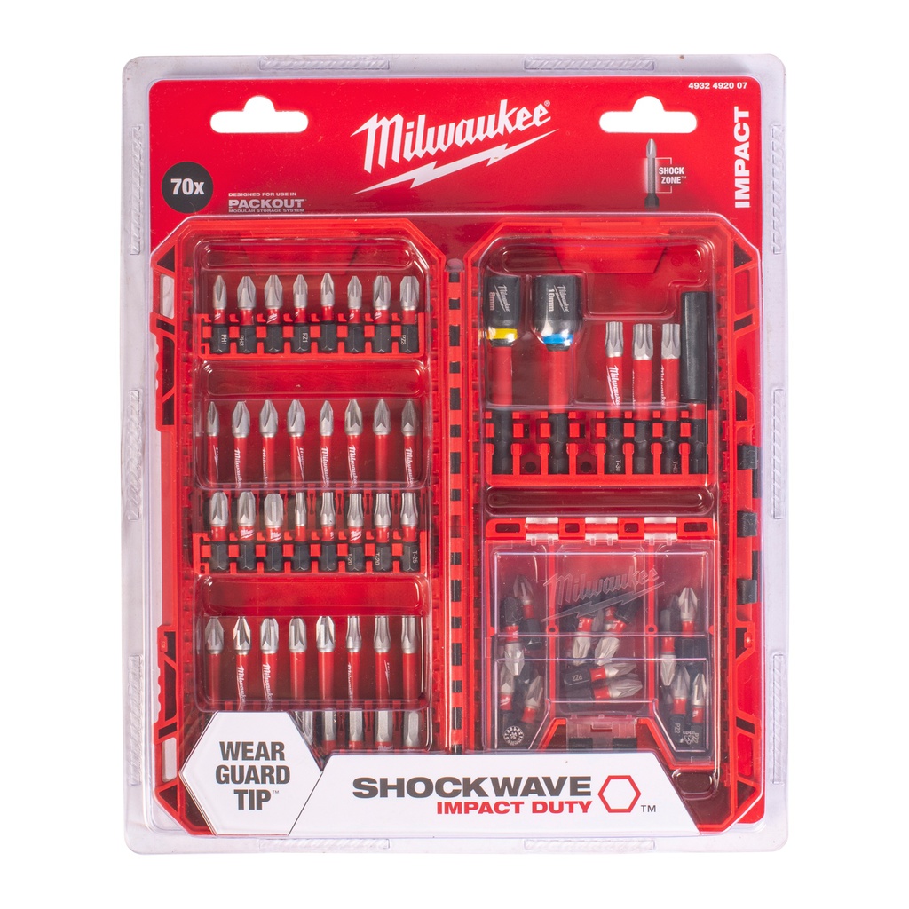 Lot De 70 Pointes Shockwave – Acier Spécial Haute Résistance, Précision Dimensionnelle, Pour Vis Filetées, Usage Intensif Et Travaux Exigeants